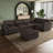 Corduroy Modular L - Shaped Sectional Sofa With Removable Ottoman-279045609