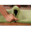 Tapis vert en laine fabriqué à la main de style Gabbeh vert 5 x 8