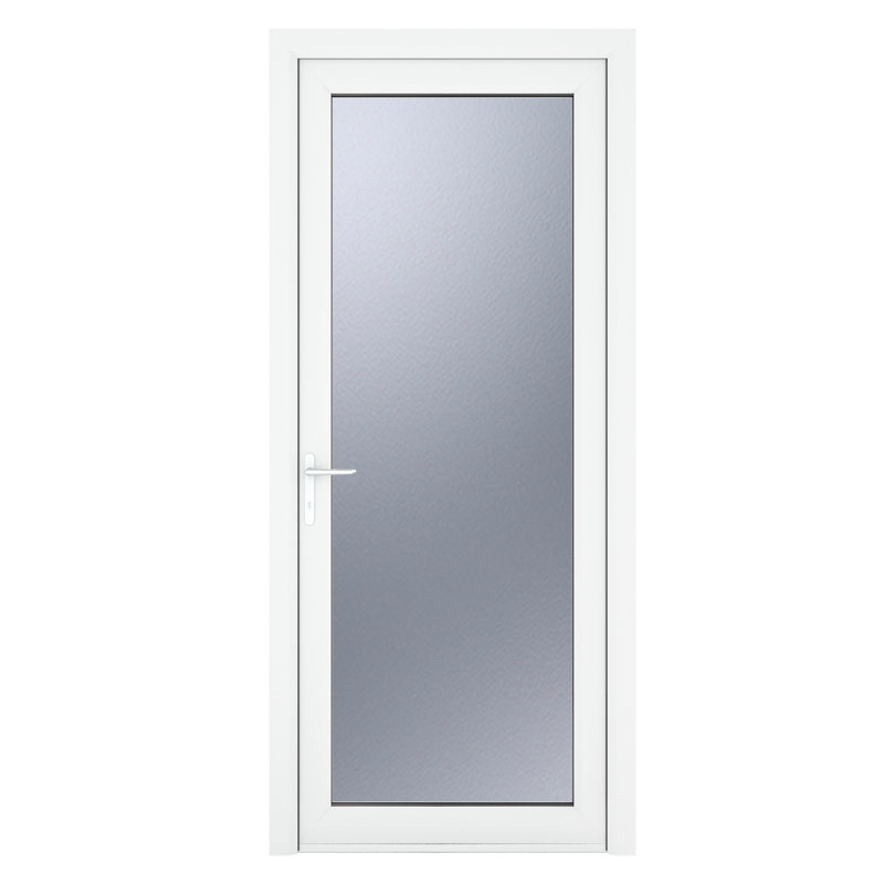 Upvc Single Door, 209cm H x 84cm W x 7cm D
