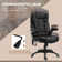 Massagesessel Chefsessel mit Massagefunktion höhenverstellbarer Drehstuhl ergonomischer Gamingstuhl