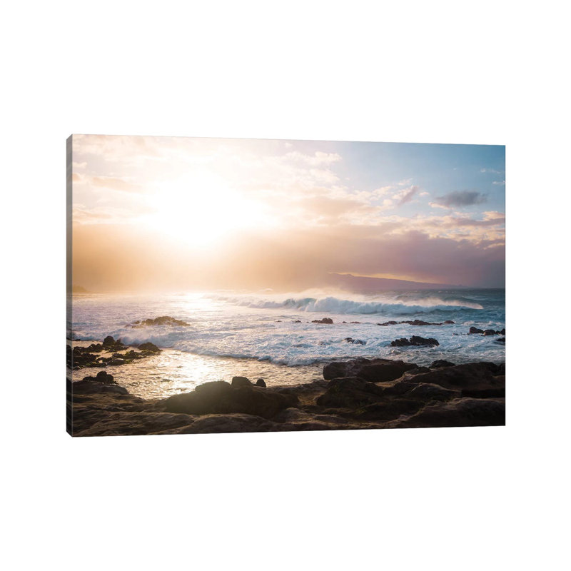 Colorful Waves by Lucas Moore - Wrapped Canvas Print, 101.6 cm H x 66.04 cm W x 3.175 cm D
