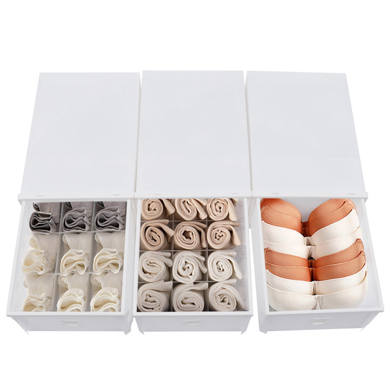 Jerilynn 9.05" Drawer Storage Boxes Stackable Closet Organizer
