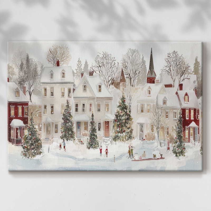 Toile tendue avec châssis Frostlit Whisper of Midwinter-Premium, H 12 po x l 18 po