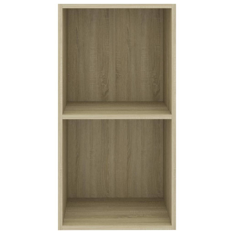 Abreia 76.5cm H Standard Bookcase, Sonoma Oak, 76.5cm H x 40cm W x 30cm D