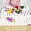 JumpOff Jo - Tapis pour bébé sous une chaise haute, - Tapis de sol pour bébé lavable et imperméable pour table de jeu et de salle à manger de style artisanal, tissu réutilisable 51 po x 51 po - tirets