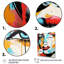 Pop Art bleu et orange Portrait de femme III - décoration murale moderne-701792468-701792471