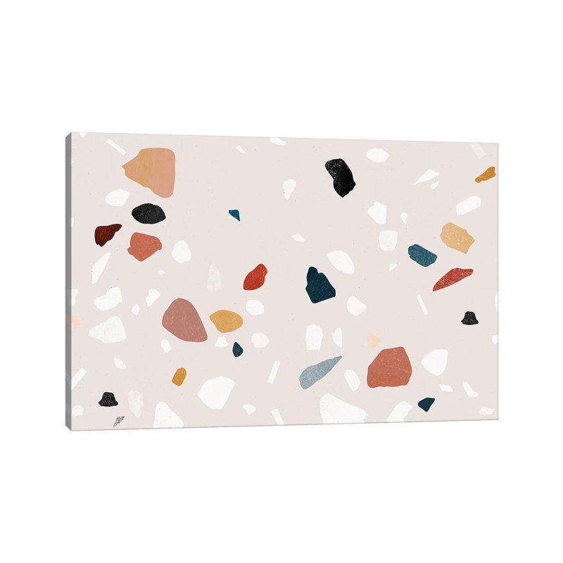 Painted Terrazzo IV by Leemo - Wrapped Canvas Print, 152.5 cm H x 101.5 cm W