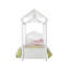 Lit simple blanc Ayssa (lit gigogne non inclus)
