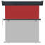 Dakota Fields 1.7cm W x 2.5cm D Fabric Cover Motorised Retractable Side Awning-1355509070