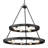 Easterwood 15 - Light Steel Dimmable Round Chandelier