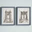 «Bridge Crossing I», ensemble de 2 reproductions d'art encadrées-497132692-497132695-497132690