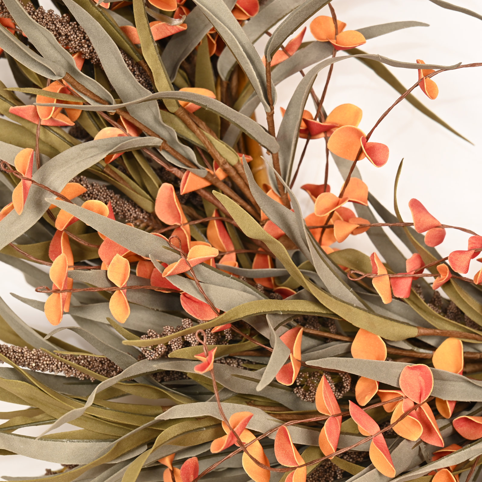 24" Handcrafted Eucalyptus Thanksgiving Wreath