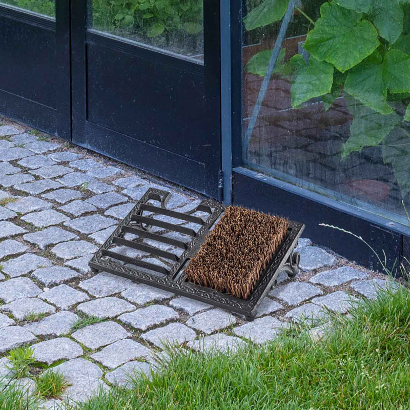 Outdoor Boot Scraper, Black