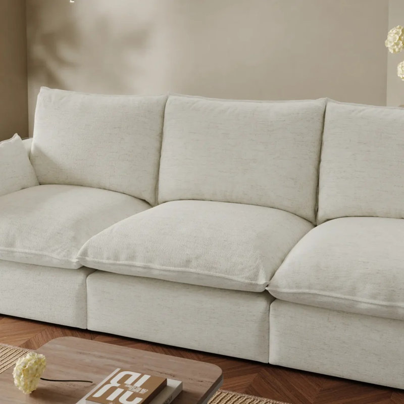 spill proof couch down filled sofa, 4, Gray