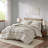 Cotton Jacquard Comforter Mini Set Ivory/Charcoal Full/Queen-117492951-117492952
