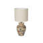 Lampe en terre cuite avec abat-jour Bloomlight - veilleuse décorative pour la chambre à coucher, la maison et l'éclairage