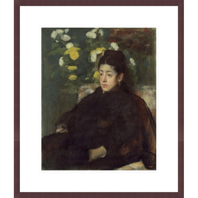 Mademoiselle Malo par Edgar Degas, impression giclée encadrée, H 20,67 po x l 17,75 po