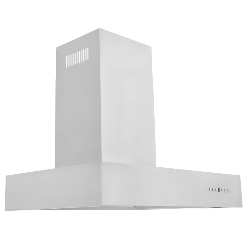 30" KECOM 500 CFM Ducted Wall Mount Range Hood in Brushed Stainless Steel