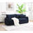 Wayne Velvet Sleeper Sectional Sofa with Pillows