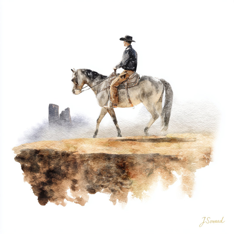 Art mural sur toile Frontier Rest, L 40 po x H 40 po x P 1,5 po