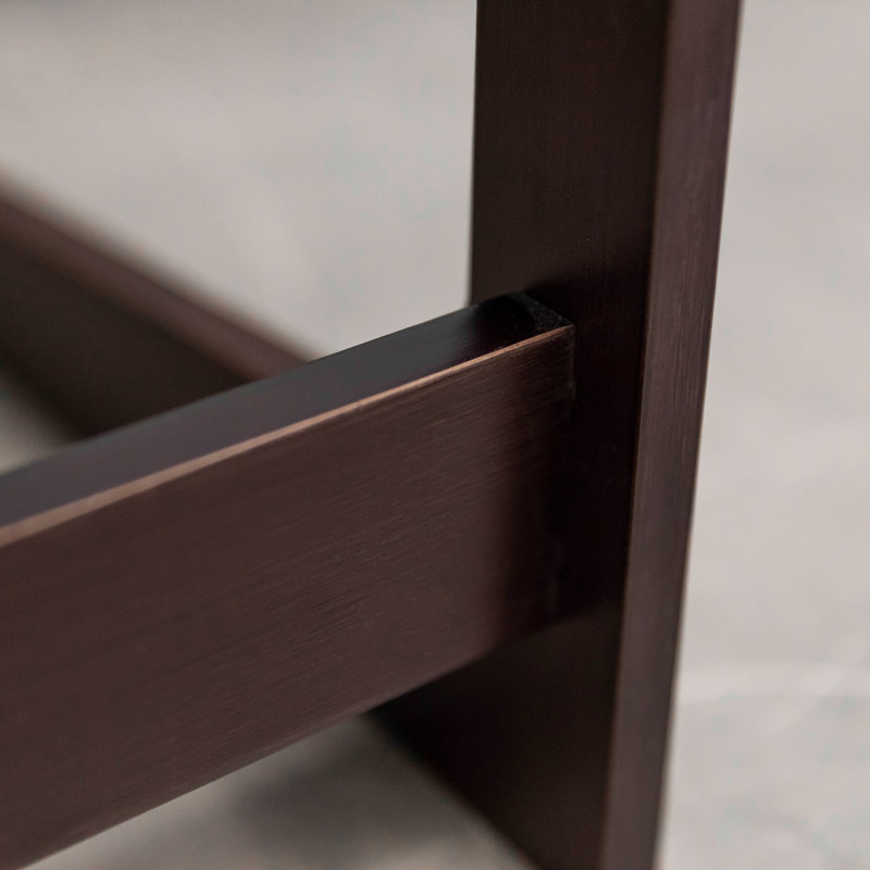 Table-plateau en bambou Arkley, Brun foncé