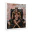 «Brown Boxing Diva - Fashion Girl Power», impression murale-106149589-106149590