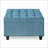 Ottoman Square Storage with Button Tufting, Nail Trims – Traditional Style for Living Room/Bedroom | Sky Blue | Walnut Brown Legs | Solid Wood Frame-2020027463