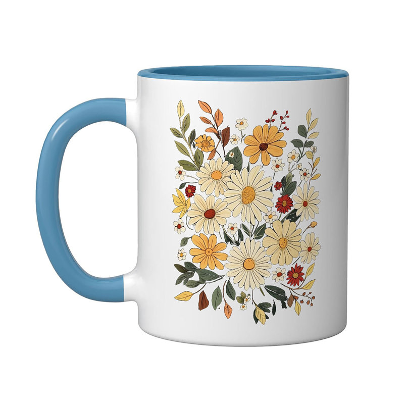 Beautiful floral daisyflowers Ceramic Mug, 11oz