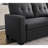 3 Dark Gray Linen Upholstered Convertible With Pull-Out Chaise And Storage Space, Foam Filled, Twin Size Sleeper Design, Removable Back Cushions, Great For Guests Overnight, 82 In Wide, 53 Deep, 34.5