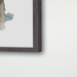 Llama Flora I - Single Picture Frame Painting, 91cm H x 61cm W 
