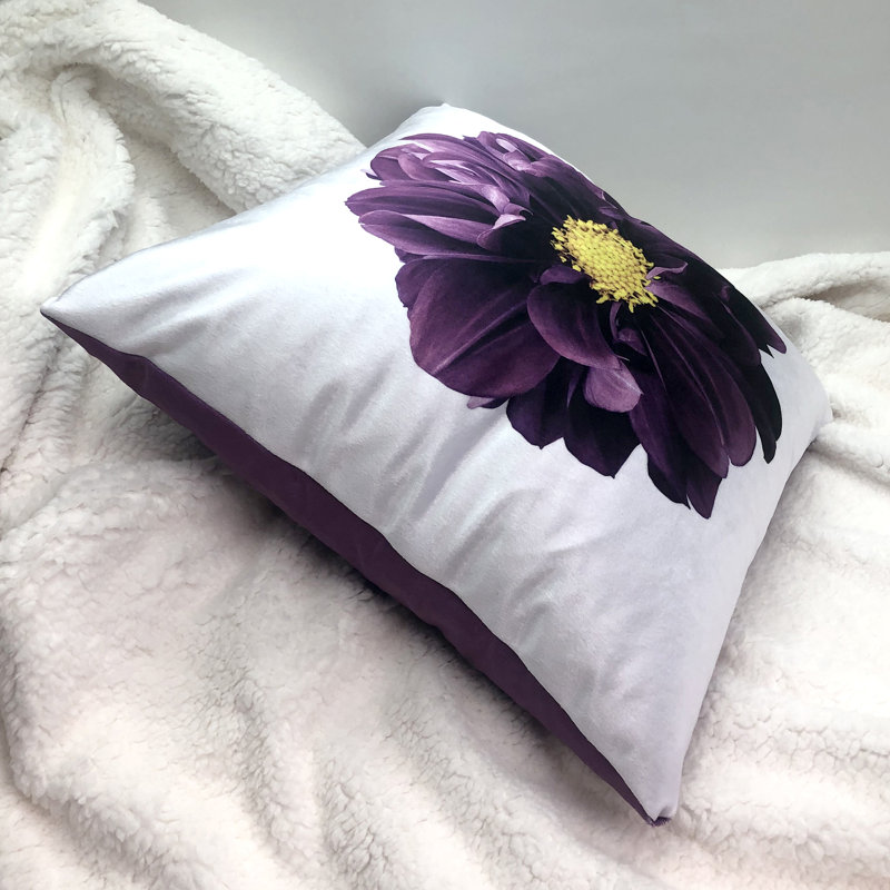 Floral Reversible Throw Pillow