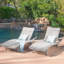 Chaise longue en osier