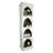 Hand-crafted Solid Wood Arched 4 Shelf Narrow Bookcase