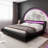 LED Platform Bed Frame With Adjustable Headboard-1089561292-1089561294