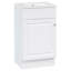 Meuble-lavabo 18 po avec lavabo, meuble-lavabo avec tablette de porte et tablette réglable, blanc