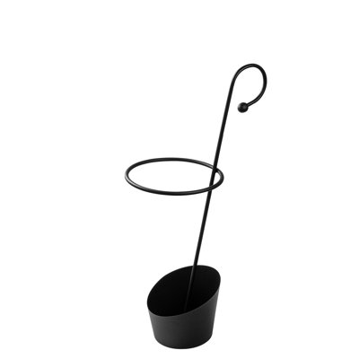 Durable Metal Umbrella Stand, Black, 13.4 x 9.1 x 26.4 Inches | 100% Rust-Resistant Steel Construction | Stylish & Functional Design for Home or Office | Keeps Umbrellas Organized & Accessible