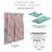 Addison Geometric Shower Curtain with Hooks Included
