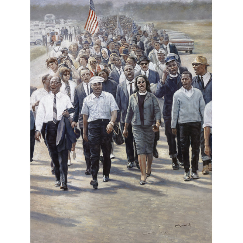 «March To Freedom» par Hulis Mavruk - peinture sur toile sans cadre