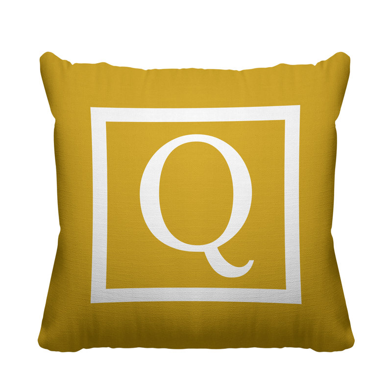 Coussin intérieur / extérieur Square_Monogram, L 17 po x H 17 po, 19 po x l 19 po