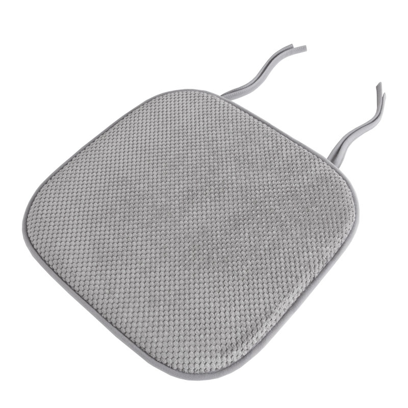 Coussins de chaise en mousse - Coussinets en mousse viscoélastique lavables à la machine avec dossier antidérapant, Platine