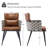 Jonn Upholstered Back Arm Chair-41201738