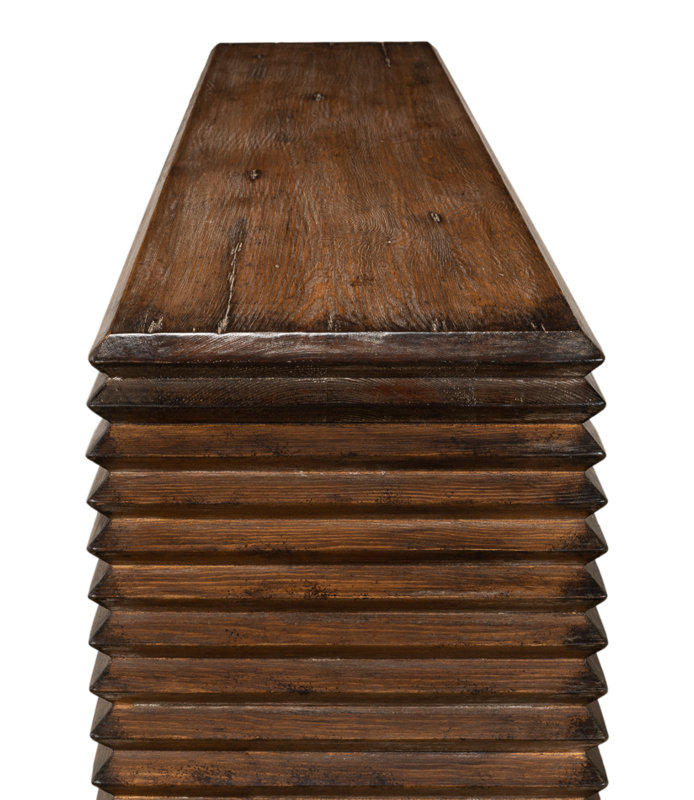Stacked 63'' W Solid Wood Console Table