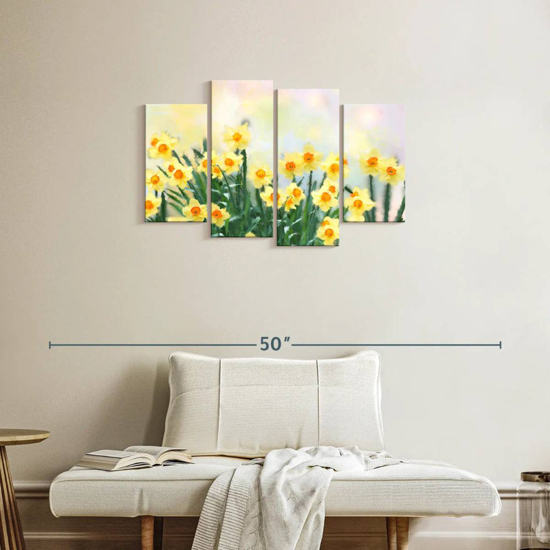 Harnek Yellow Spring Daffodils, 22" H x 36" W