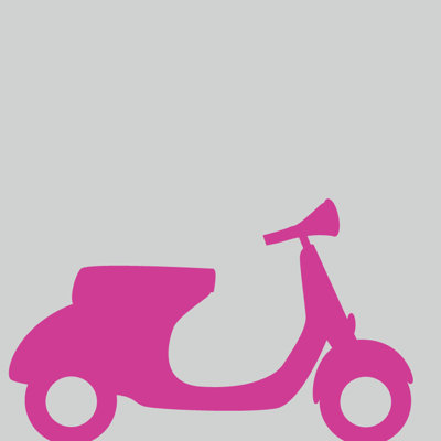 Décalcomanie murale scooter du moteur Monico
