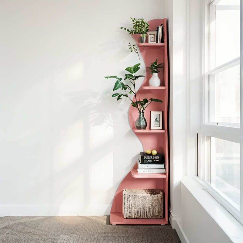 Coin Huizenga avec tablettes ouvertes, Rose, 1