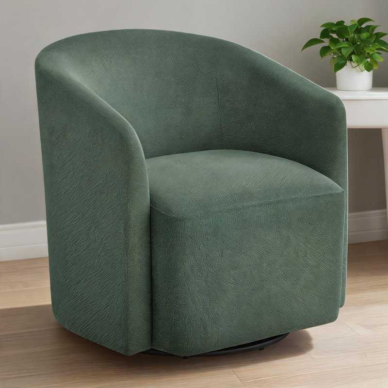 Fauteuil demi-tonneau pivotant Modern 360, Vert