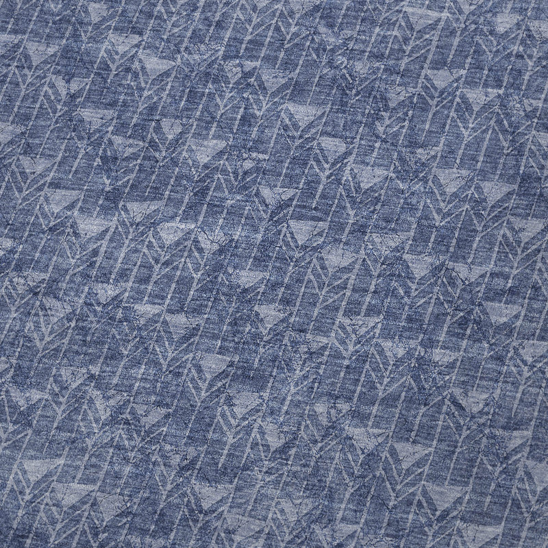 Jeté en sherpa Addison, Motif géométrique ‑ bleu marine