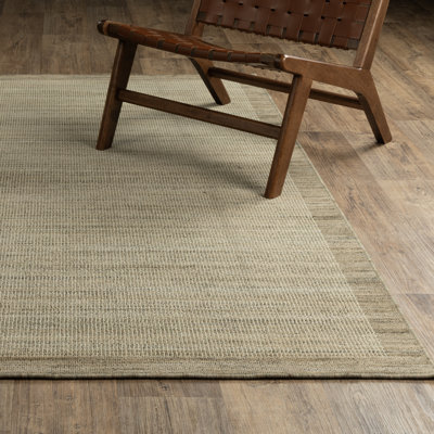Tapis brun clair / gris en laine Weston