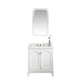 Queen 30" Single Bathroom Vanity Set with Mirror