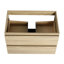 Meuble-lavabo en chêne 30 po avec lavabo en céramique et 2 tiroirs à fermeture en douceur - applique murale moderne 2-1571333335-1571333333